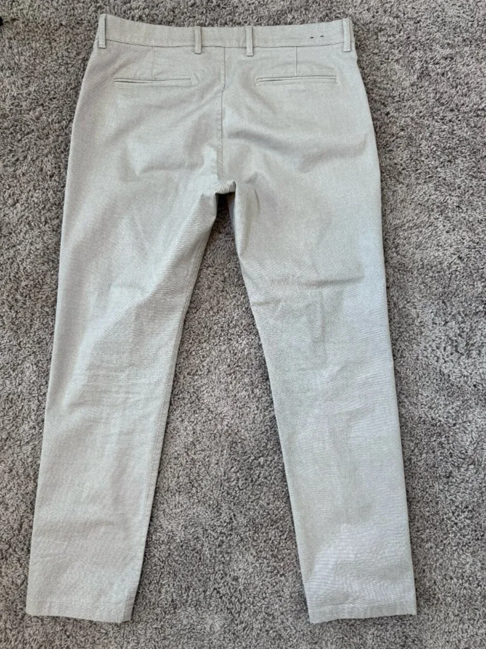 J.Crew 484 Slim Oxford Tech Pants Men’s 34x30 Gray Stretch Chino